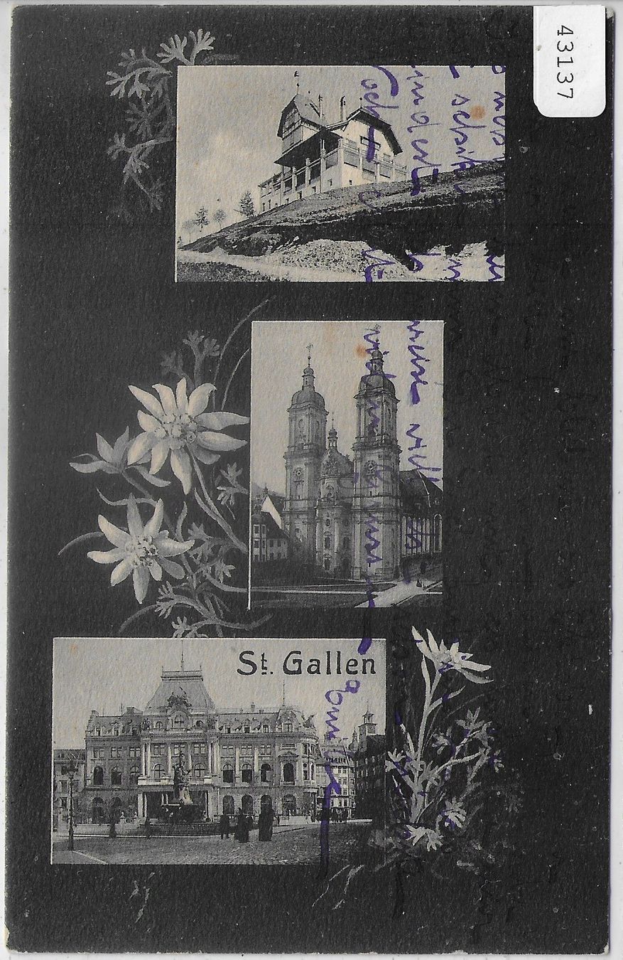 Cartoline postali: St. Gallen - Edelweiss-Karte – Usato da Ettingen venduto da Kartenplanet
