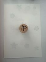 Rubber stamp: gift box 