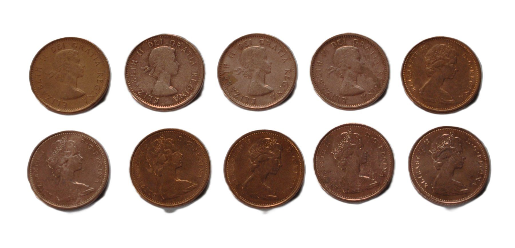 Tutti le monete: 10 x 1 Cent Canada – Usato da Grabs venduto da Fadenquarz 1