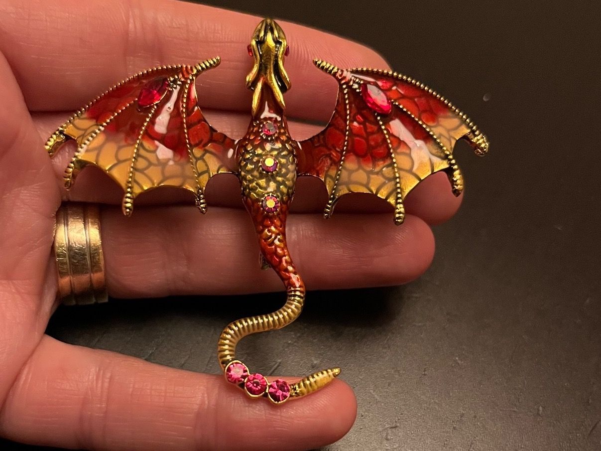Broschen & Nadeln: Brosche Drache – Neu (gemäss Beschreibung) aus Gams von Mariawicca 3