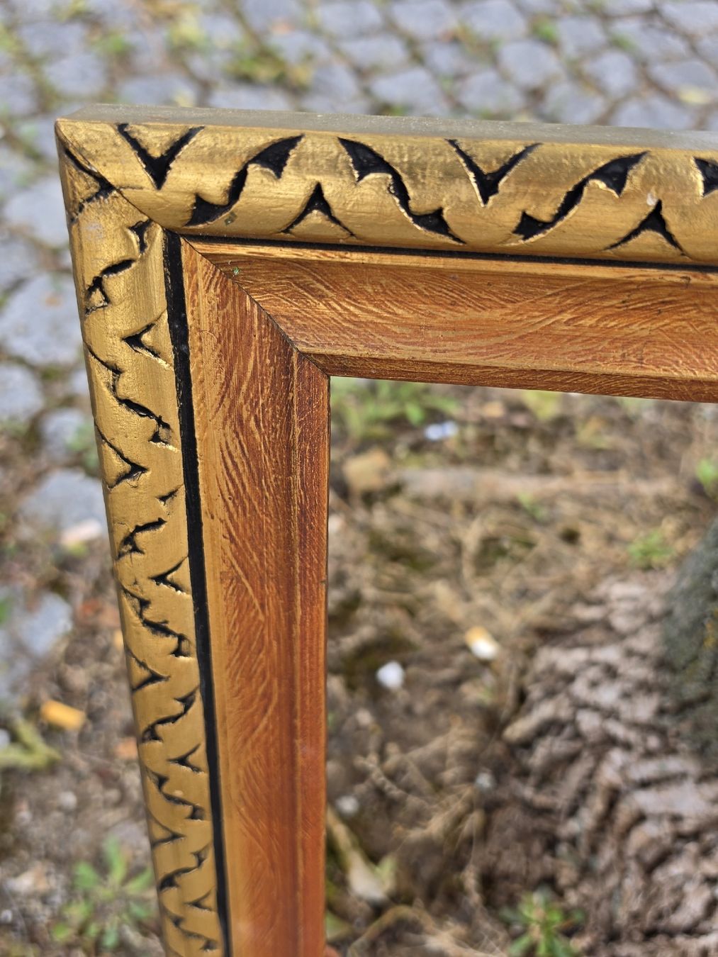 Cadres de tableaux: Bilderrahmen Gold  Holz neuwertig.  – D'occasion à Mettlen par elios0888 3