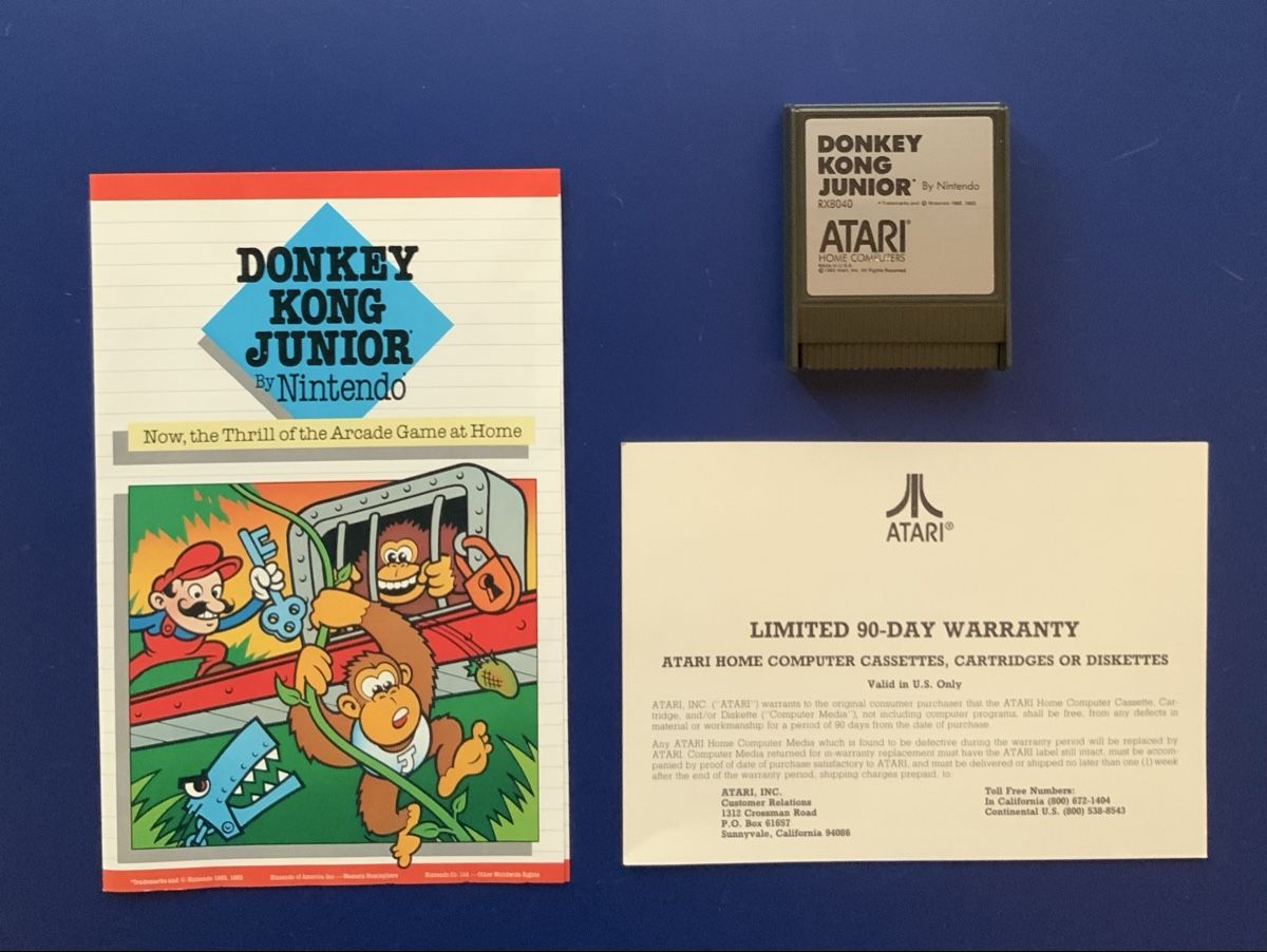 Jeux: Donkey Kong Junior Atari home computer game complete – Neuf (Voir description) à Brigerbad par Marcelo79 1