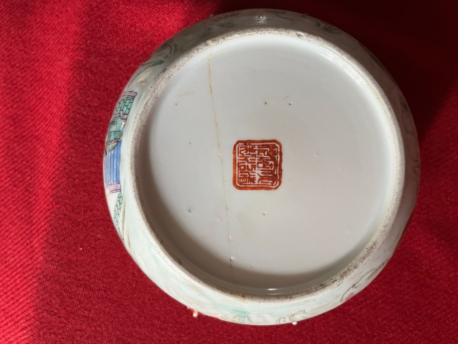 Ciotole: Chinesische kaiserliche polychrome Schale, Tongzhi-Periode – Usato da Linthal venduto da Luther 5