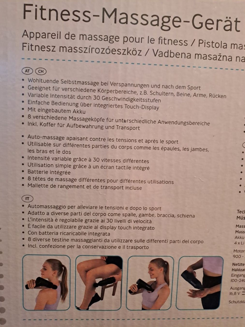 Massagegeräte: Fitness-Massage-Gerät – Neu und originalverpackt aus Fischbach-Göslikon von Totsch 1