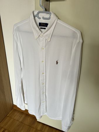 POLO RALPH LAUREN KNIT OXFORD SHIRT - HEMD - WHITE 