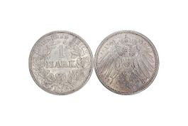 Deutsches Reich, 1 Mark von 1906 F, ss-vz