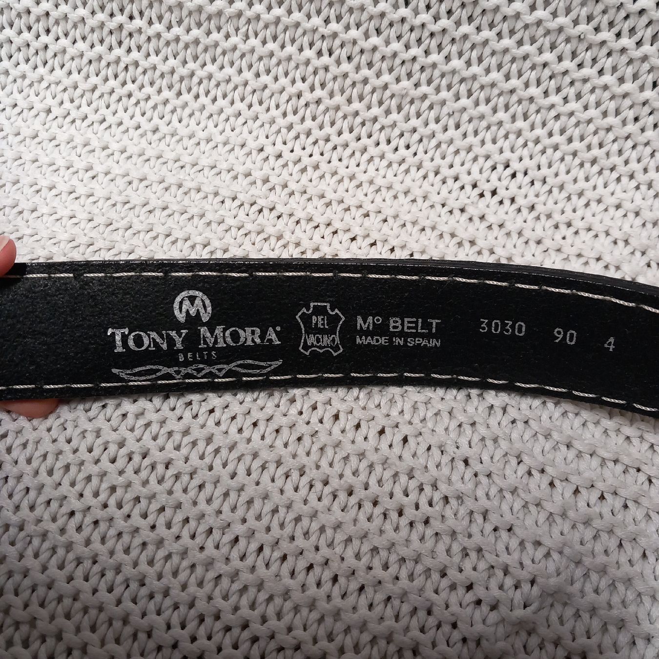 Cinture: Tony Mora Ledergürtel Gr.90 – Usato da Gwatt (Thun) venduto da umwelt-brocki 1