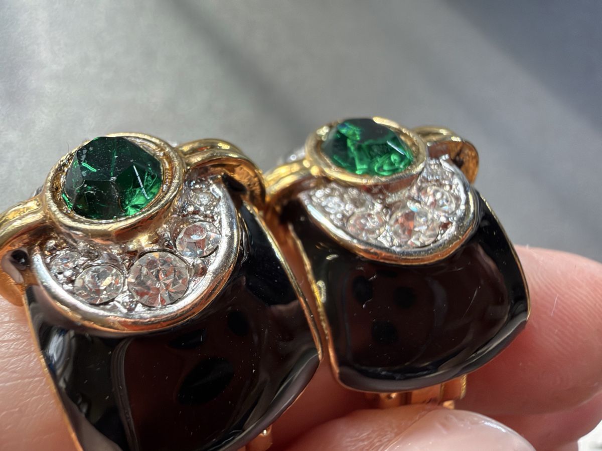 Orecchini pendenti & Orecchini a lobo: Vintage Ohrringe Clips Luxus Modeschmuck   – Usato da Lamone venduto da LaCantinaMagica 6