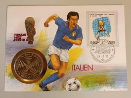 Numisbrief Fussball-Weltmeister Italien 1990 ab 1 Fr. !!