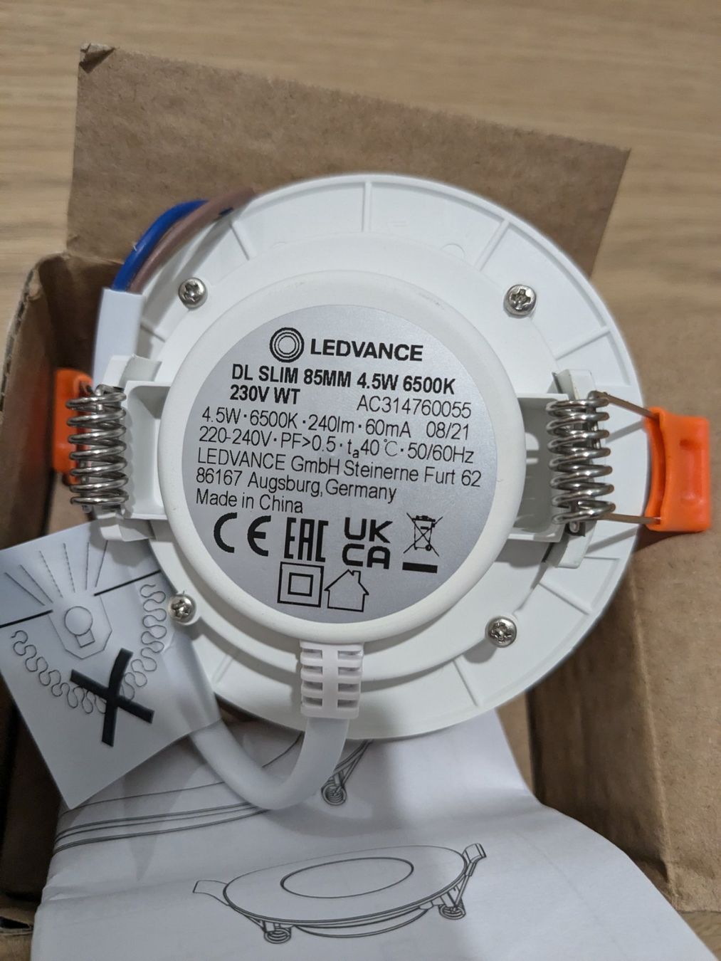 Lampadari & plafoniere: LED Einbauspott Downlight 85mm 4.5W 6500K Neu OVP – Usato da Winkel venduto da Kade50 4
