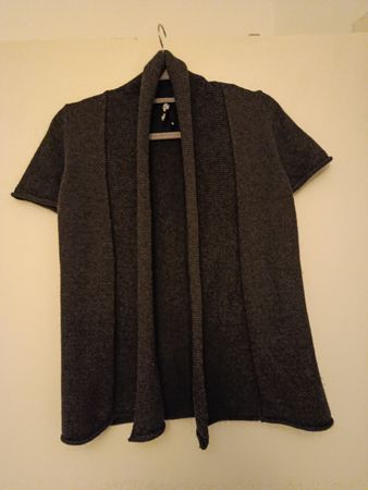 Strickveste, anthrazit, Gr. 38
