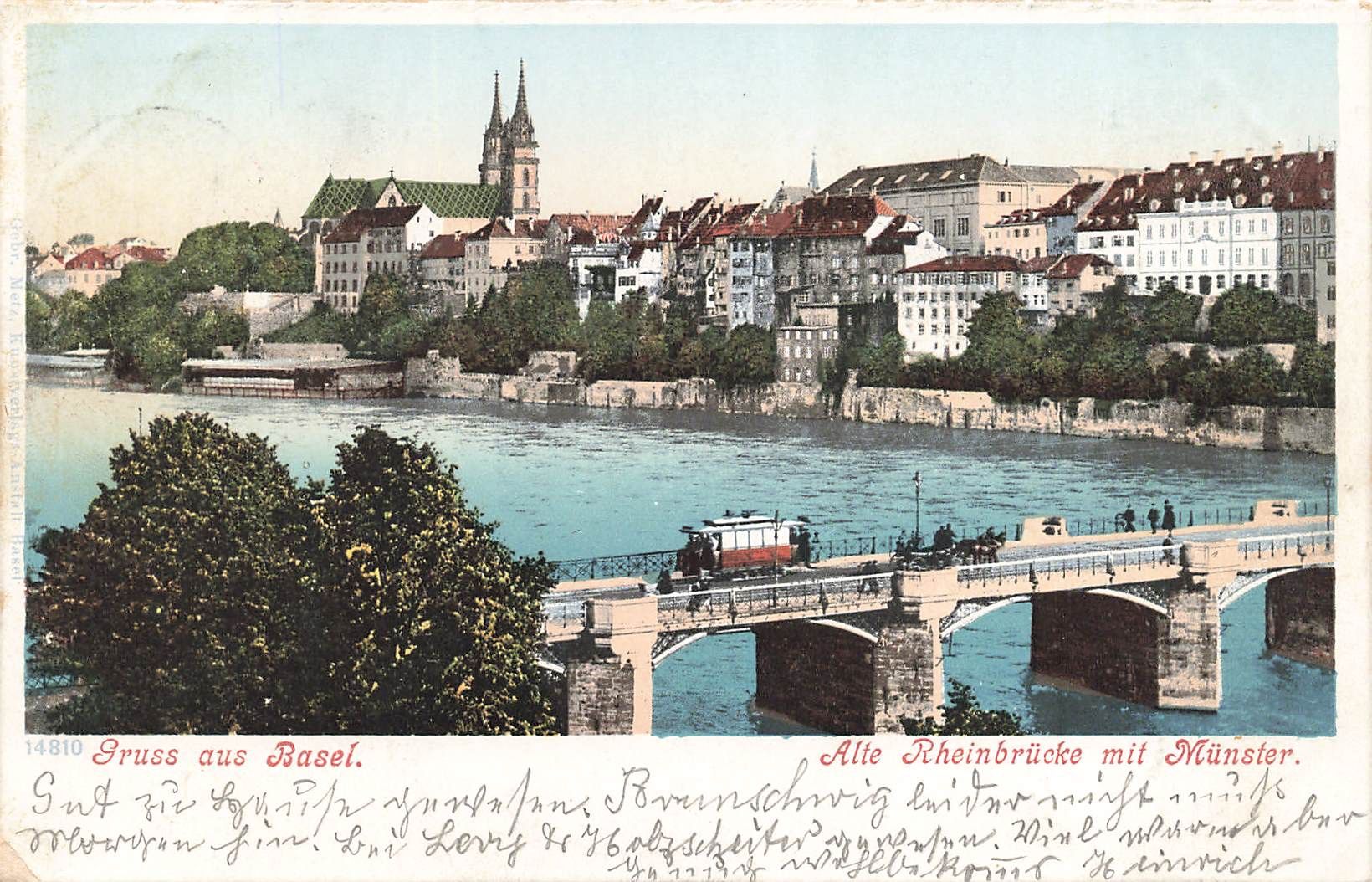 Cartoline postali: Gruss aus Basel Tram Straßenbahnen – Usato da Biasca venduto da Blenio71
