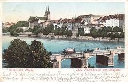 Gruss aus Basel Tram Straßenbahnen