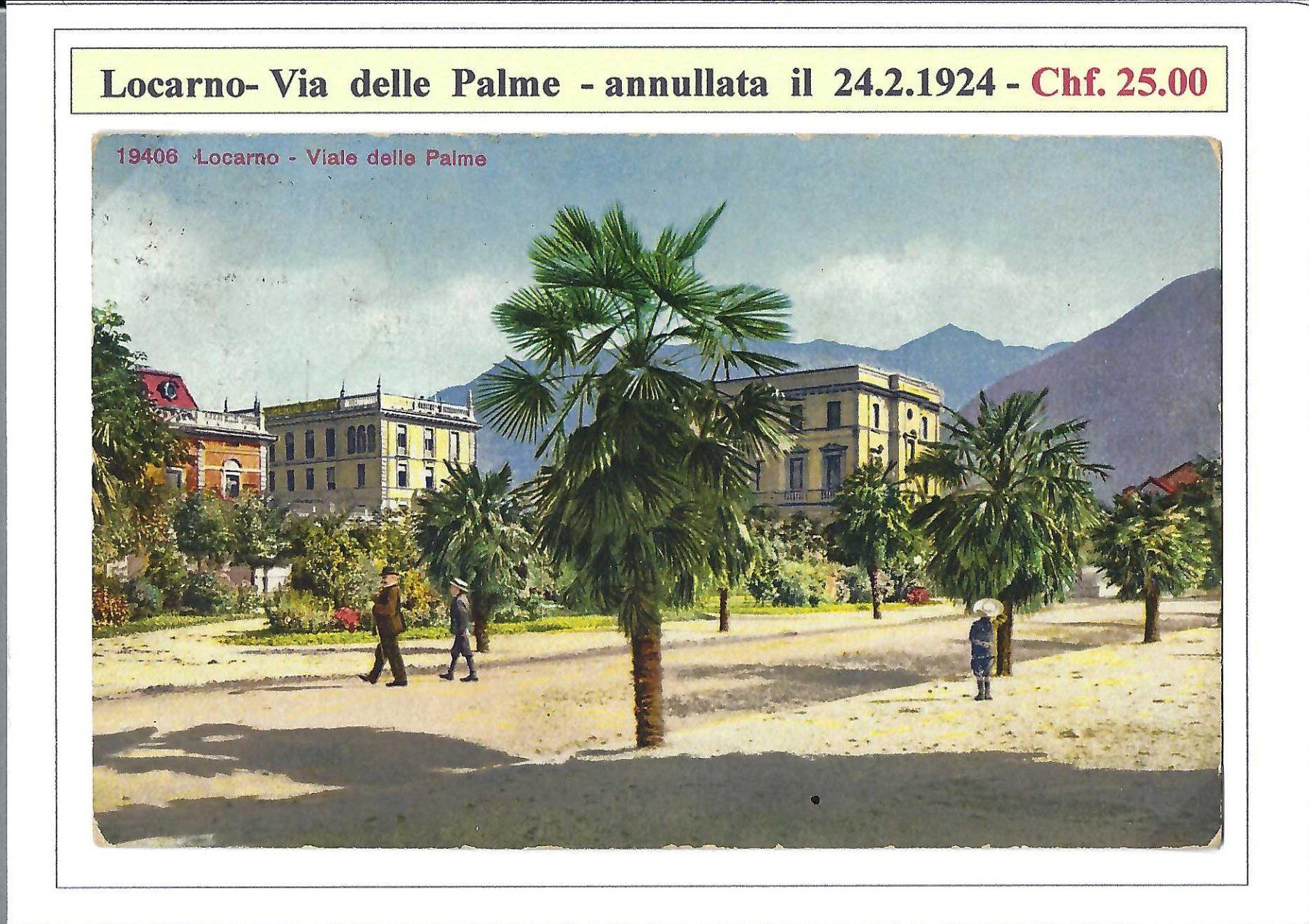 Cartes postales: 1924, LOCARNO – D'occasion à Pura par ulisse1957