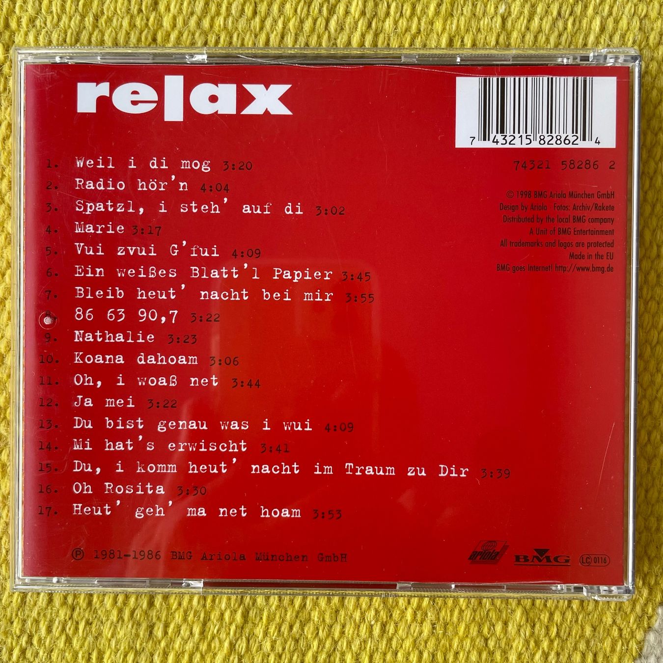 CDs: RELAX-BEST OF – Gebraucht aus Rorschacherberg von CD-Roli 1