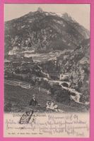 Gotthardbahn bei Wassen gel 1904