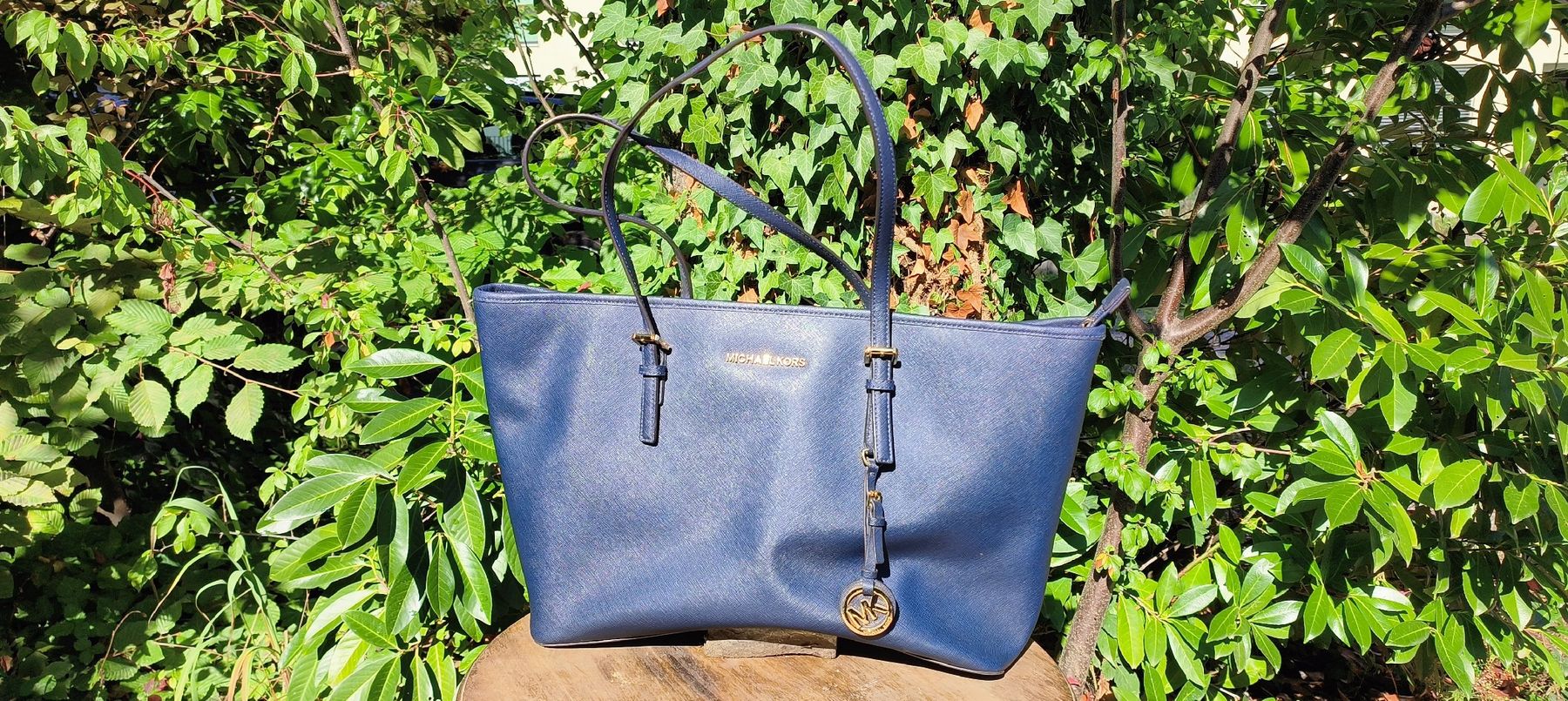Michael Kors Taschen für Damen: Michael Kors Handtasche blau – Gebraucht aus Wädenswil von M_Gee