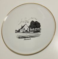 Platte Tortenplatte Porzellan OTTLINGER - Deko Dornach Gold