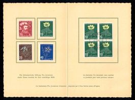 Pro Juventute Geschenk Folder 1949, kleine Auflage !