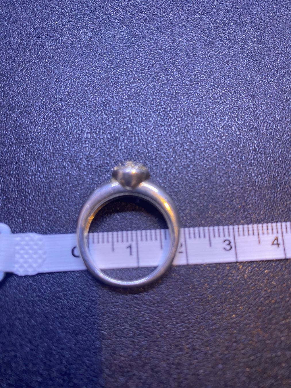 Anelli: Silber Ring, mit Zirkonien, 925-er, Solitär – Usato da Gümligen venduto da Primeselection 2