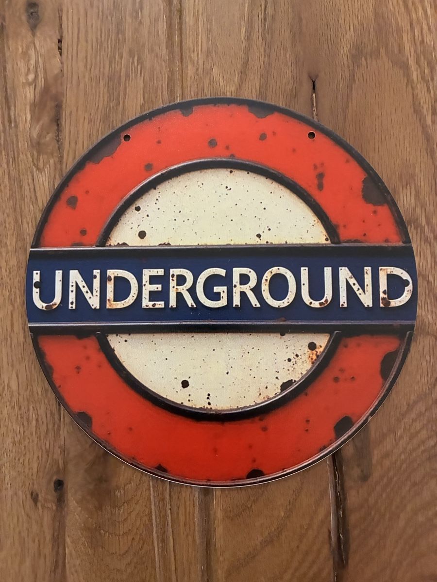Insegne: Underground - schönes Schild - Durchmesser 20 CM -  neu!!! – Nuovo e nell'imballaggio originale da Bremgarten AG venduto da Eurotiz