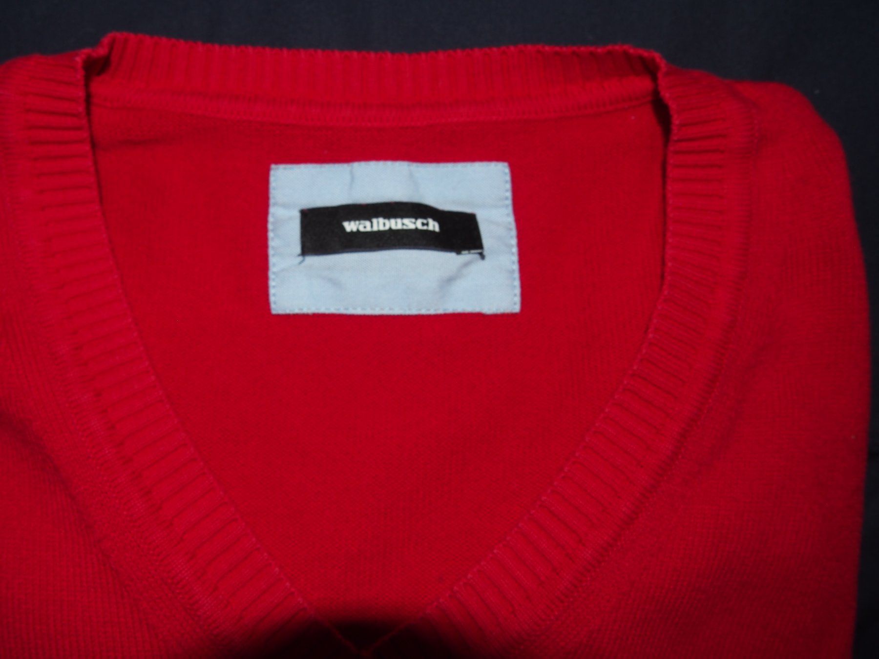 Walbusch Maglioni & Felpe: Bequemer Pullover Baumwolle V-Ausschnitt – Usato da Stäfa venduto da meridianum