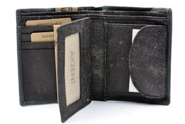 AKZENT Geldbörse RFID Safe schwarz Antik Style