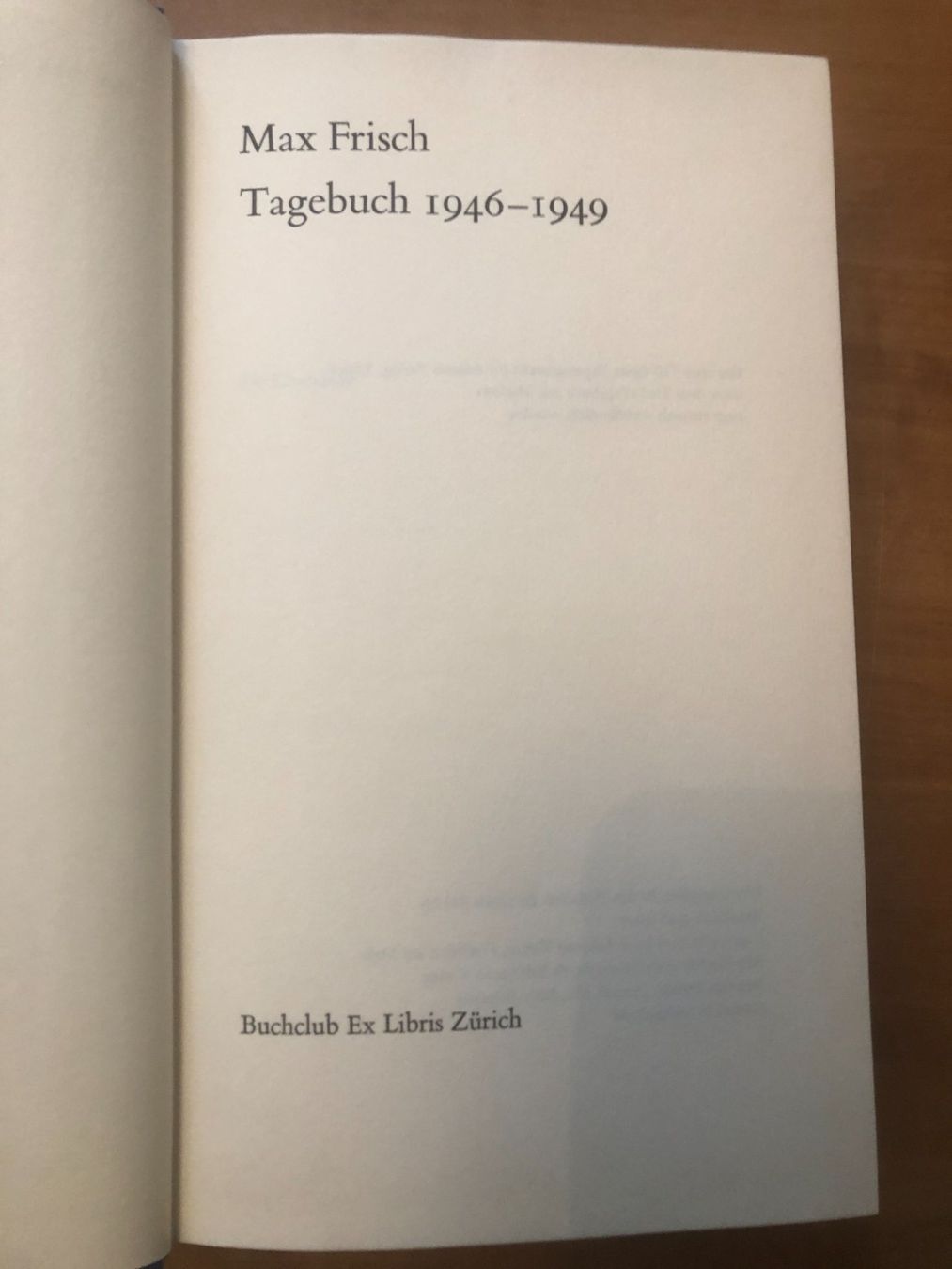 Bücher: Max Frisch: Tagebücher 1946-1949. – Gebraucht aus Zürich von allp 2