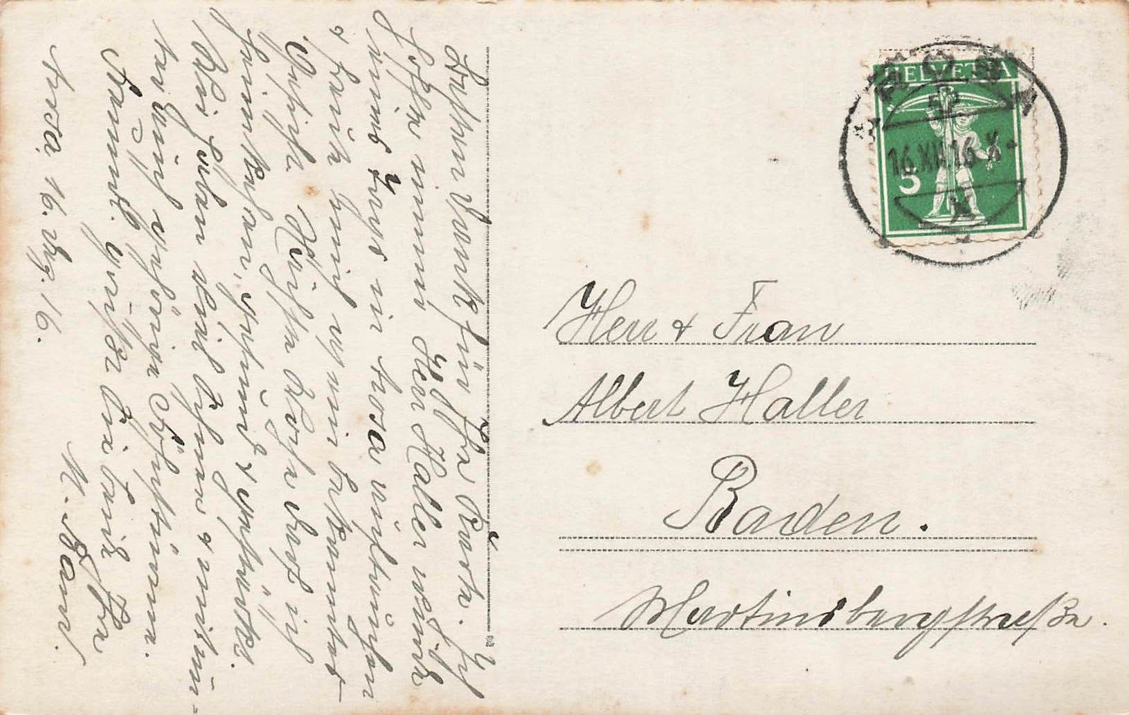 Cartoline postali: Arosa o Davos GR – Usato da Biasca venduto da Blenio71 1