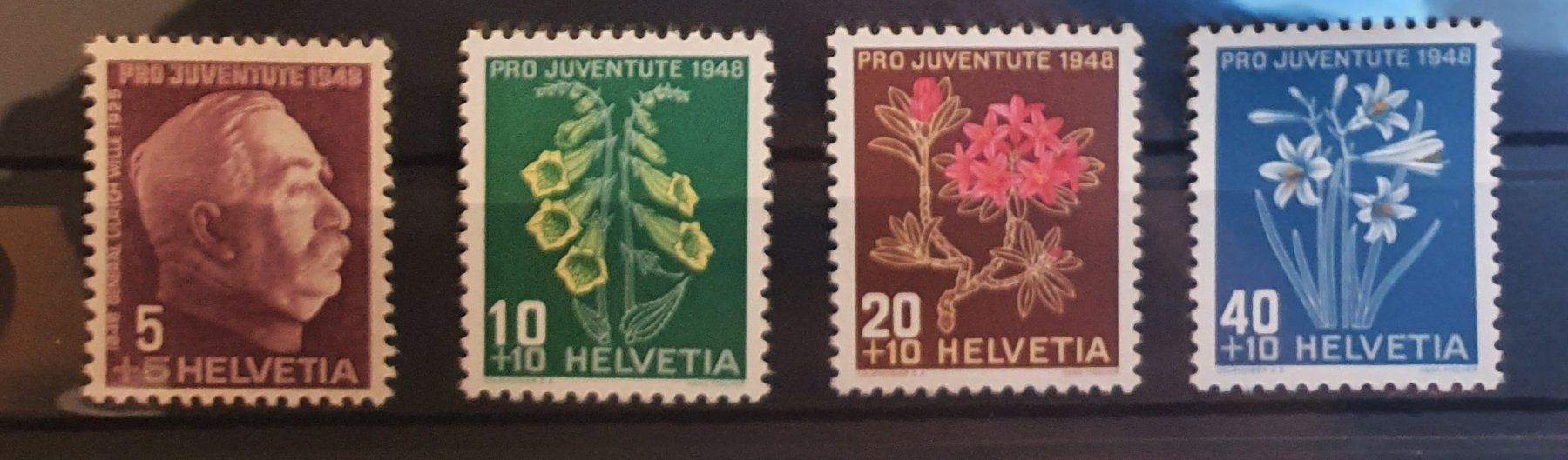 Alle Briefmarken: J125 - J128 Pro Juventute ** – Gebraucht aus Balgach von SIMEON27