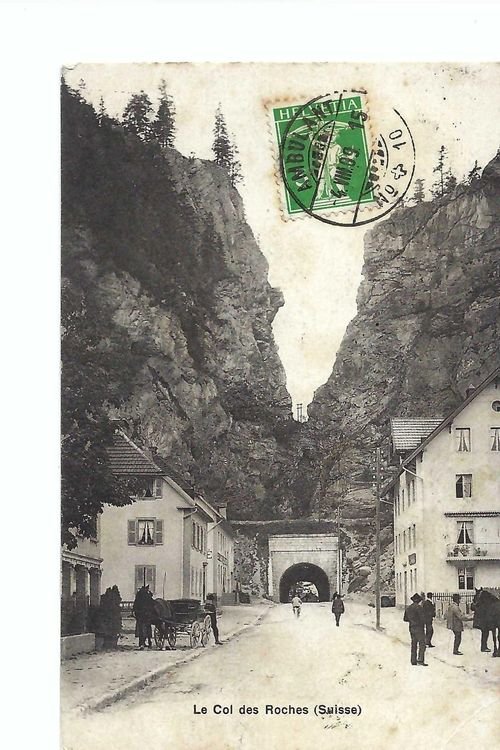 COL DES ROCHES Suisse, 1909, scène animée, Le Locle (Gebraucht) in Thun ...