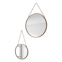 Icon Wandspiegel-Set, 2-teilig, rund, Kupfer