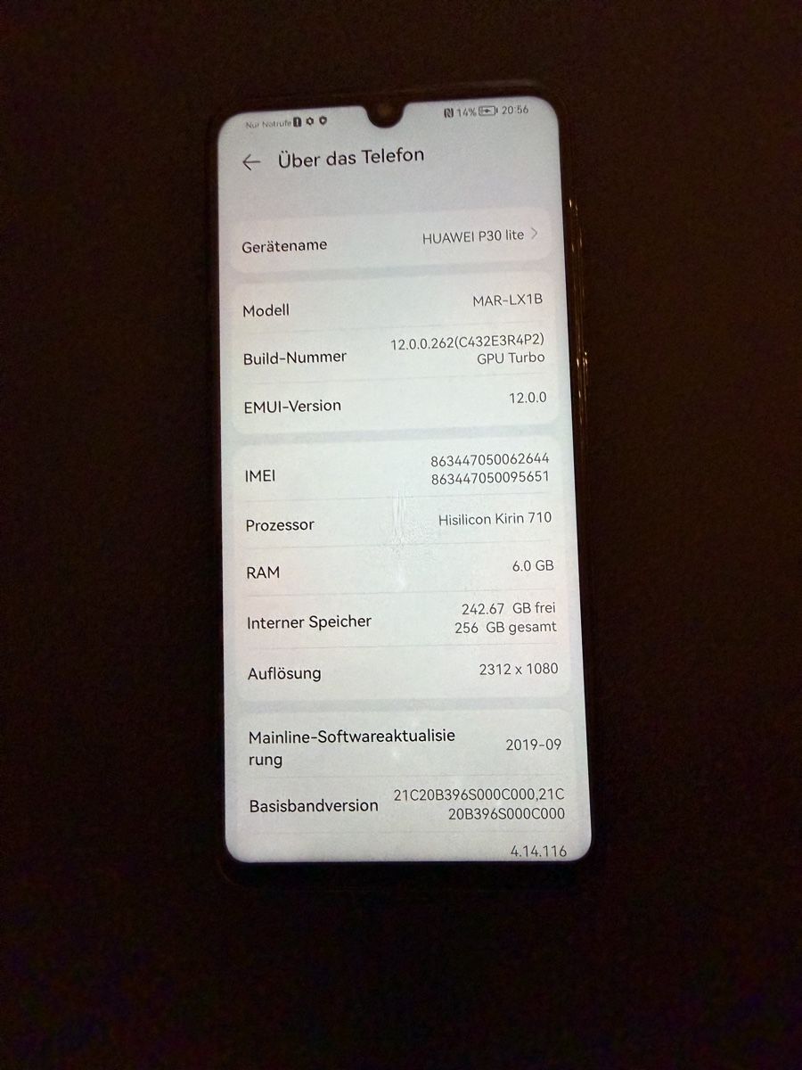 Huawei Handys / Smartphones: Huawei P30 lite schwarz 256 GB gebraucht – Gebraucht aus Gams von DinoD92 1