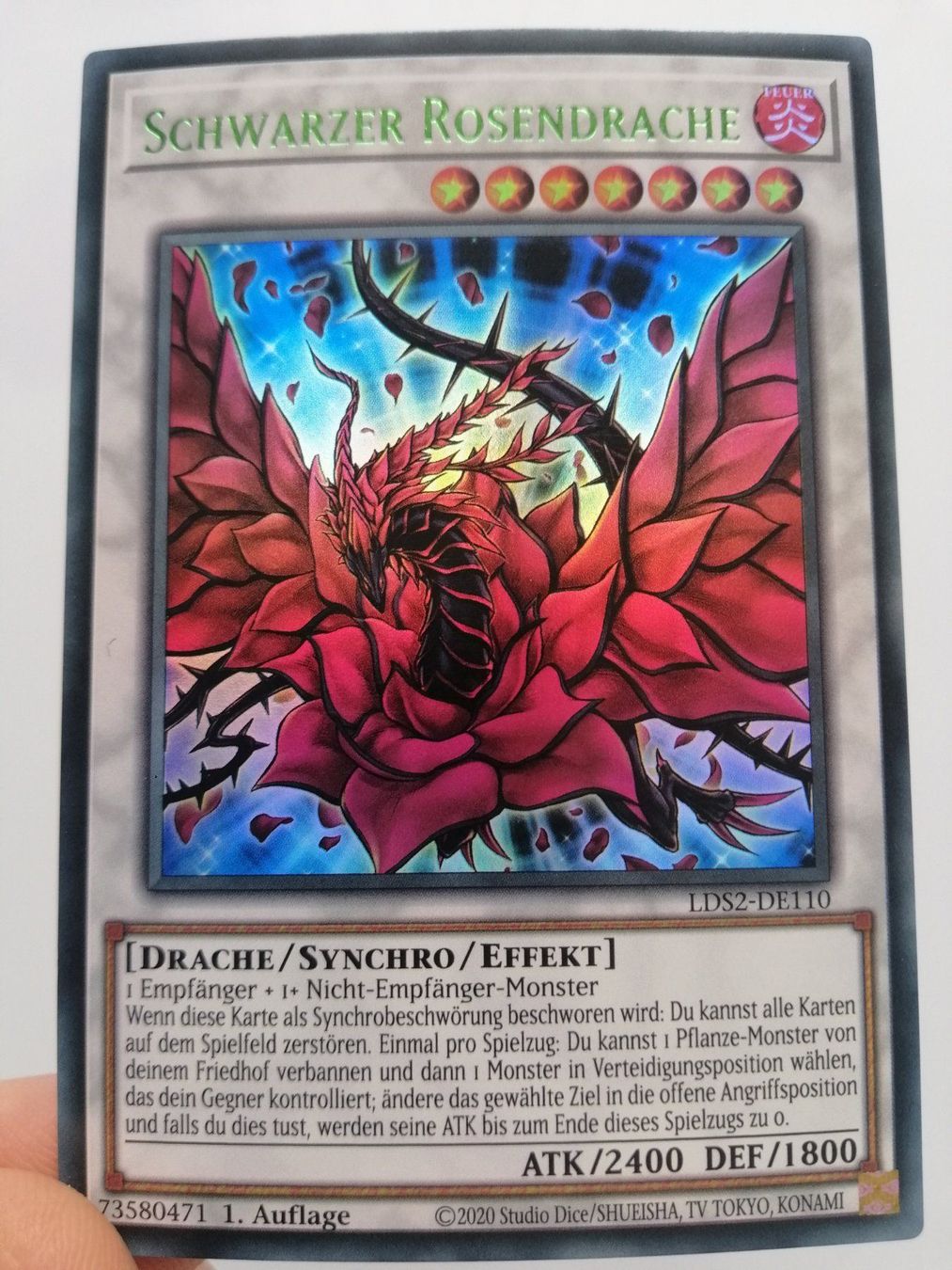 Yugioh Carte collezionabili: Schwarzer Rosendrache UR Mint 1.Auflage – Nuovo (secondo la descrizione) da Boswil venduto da ShoppingCenterCity 5