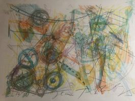 Jean Tinguely Lithographie Sugus Nr 52/100 handsigniert 1987
