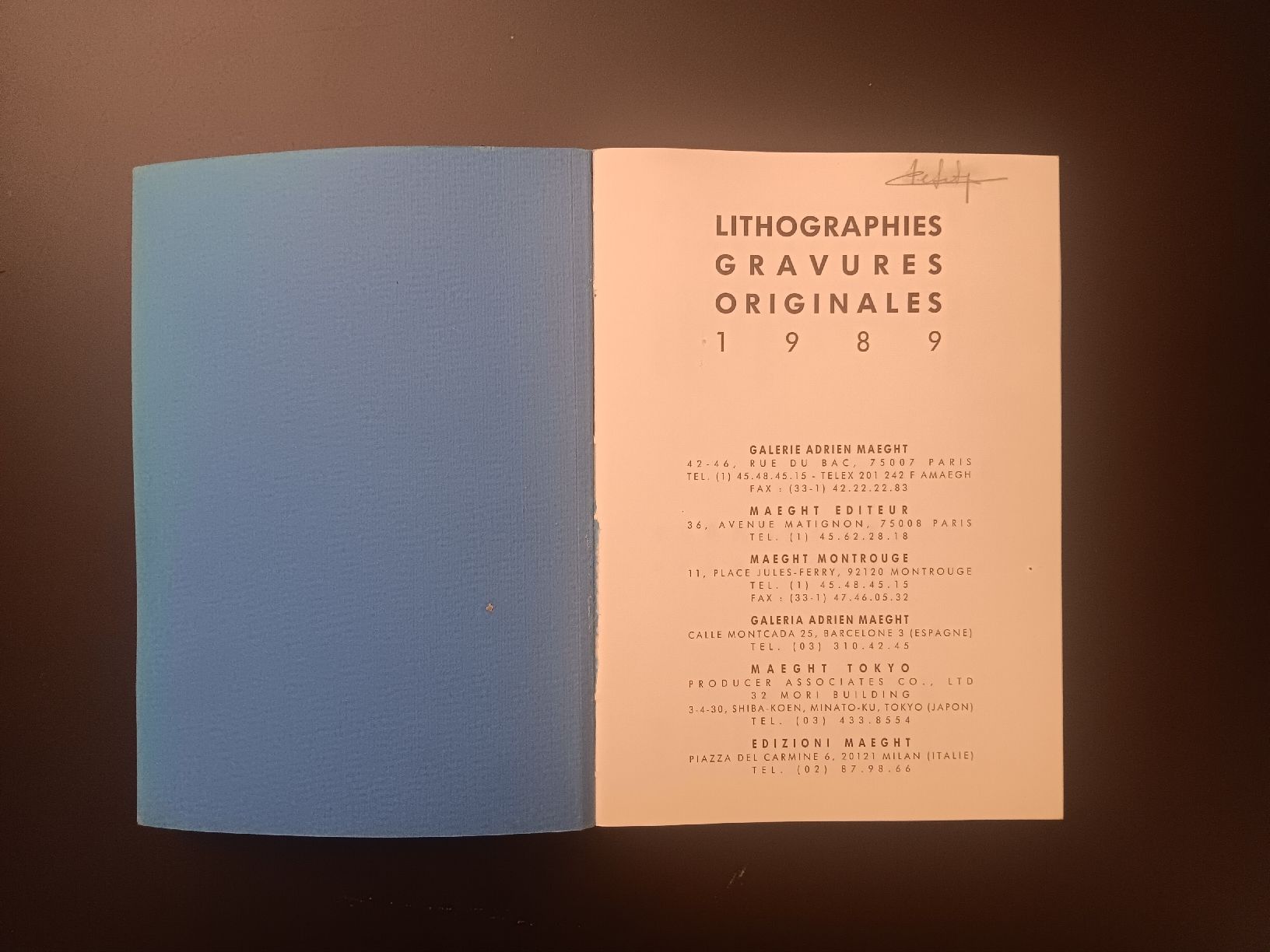 Livres: litographies gravures originales 1989 Maeght – D'occasion à Lausanne par Grabock 2