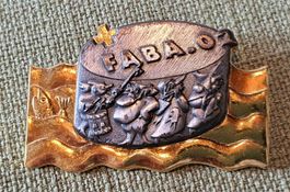 E161 Basel Basler Fasnachtsplakette Gold