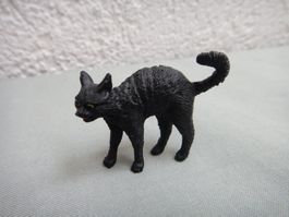 Puppenhauszubehör, schwarze Katze