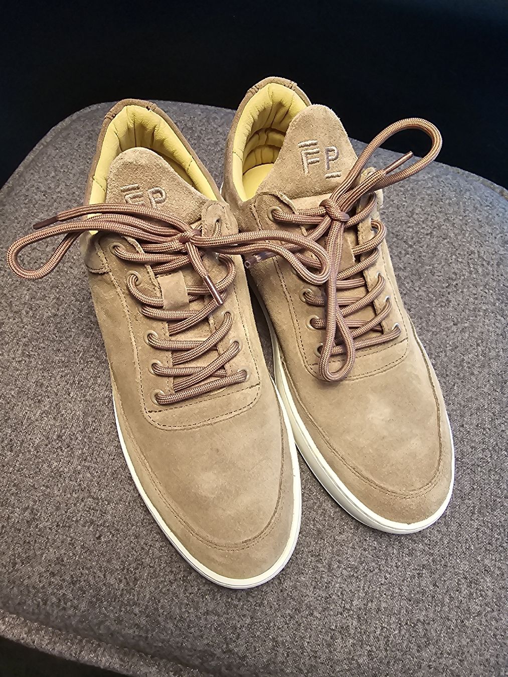 Damenschuhe: Filling Pieces Sneakers Suede Marron T39 – Neu (gemäss Beschreibung) aus Champagne von LoomiStudio