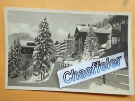 1931 Arosa:Dorfpartie mit Hotel DesAlpes