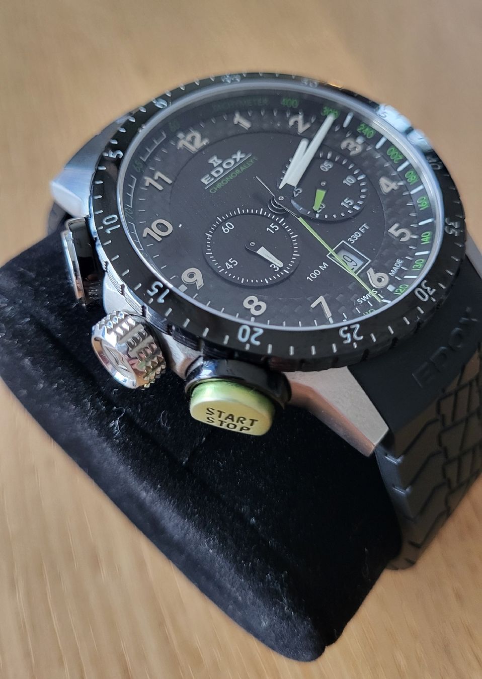 Edox Uhren: Edox Chronorally Grün – Gebraucht aus Tennwil von Mailo2 3