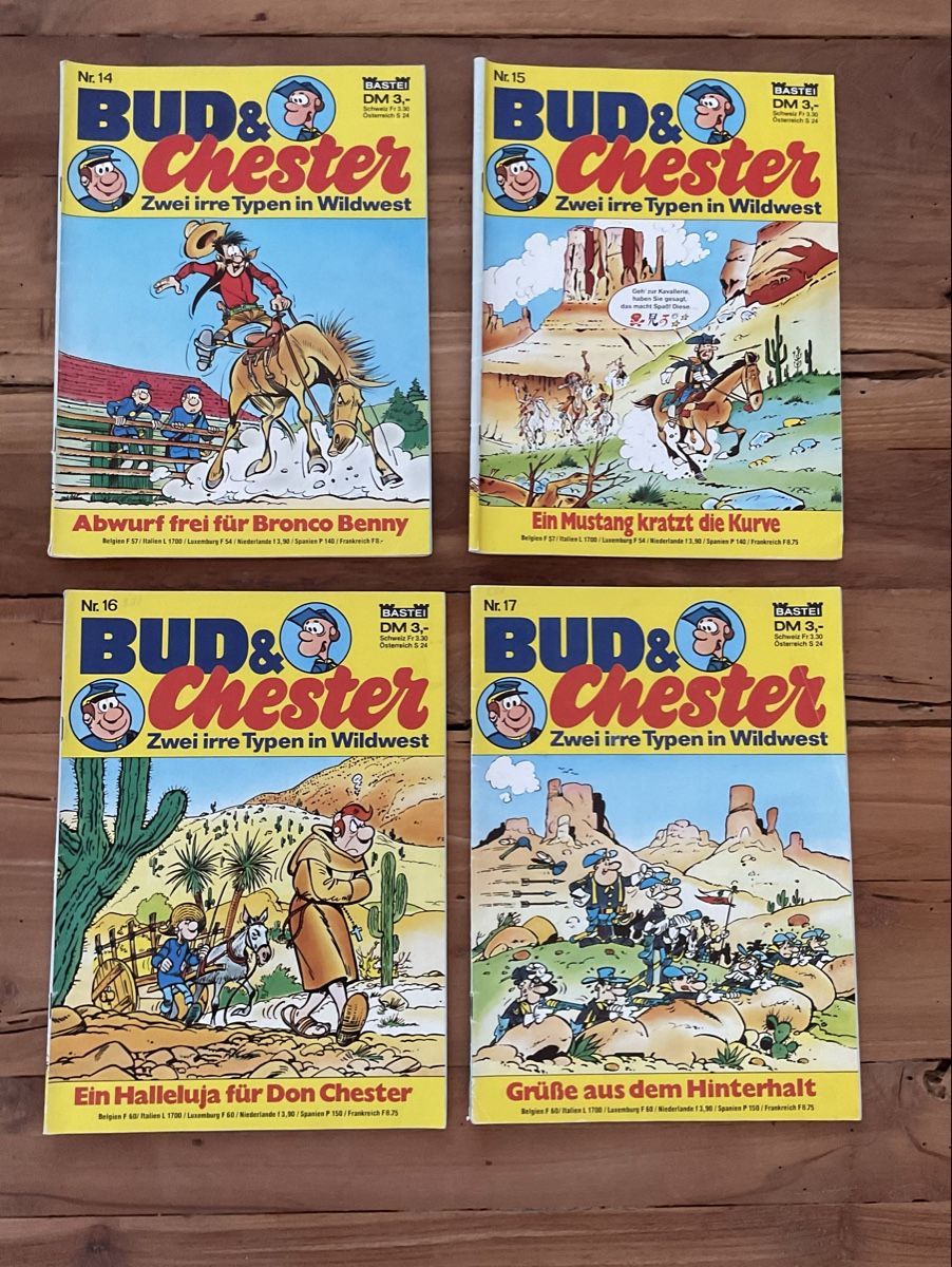 Fumetti: Bud & Chester Comic Hefte Nr. 14-17 Konvolut – Usato da Jegenstorf venduto da BAVARIA4CH