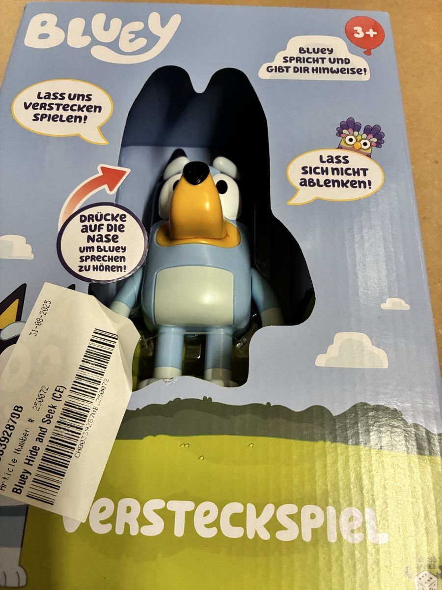 Giochi: Bluey Versteckspiel – Nuovo e nell'imballaggio originale da Hondrich venduto da sigmaster