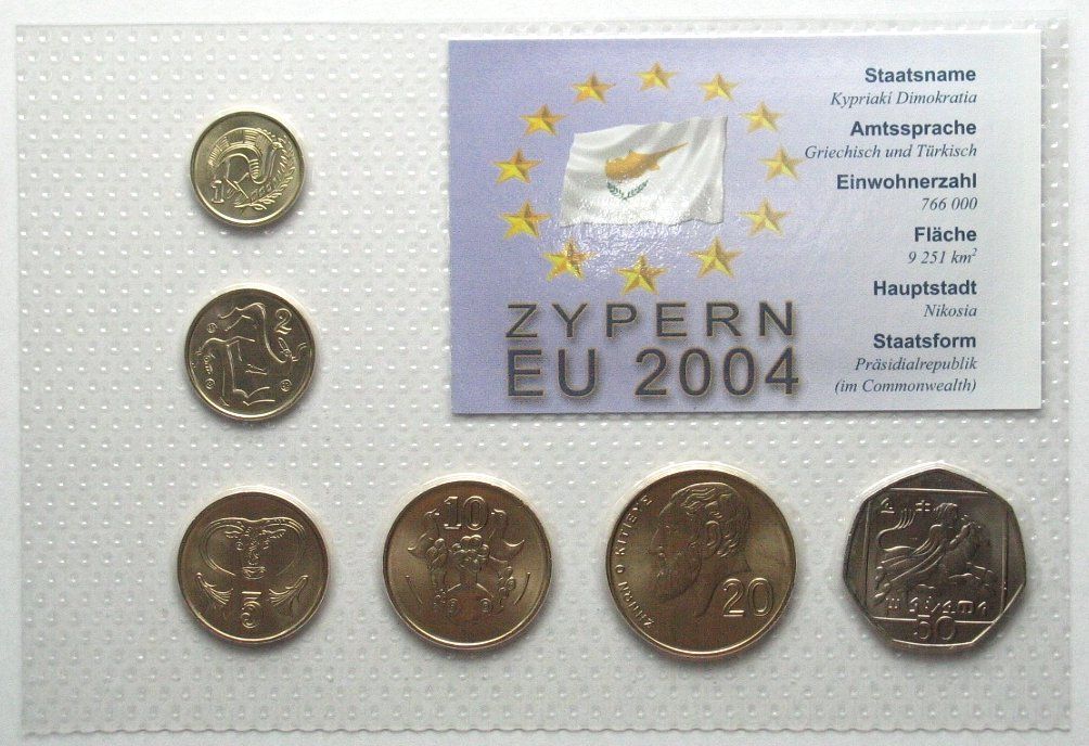 Tutti le monete: ZYPERN Kursmünzen Set 1998 – Nuovo (secondo la descrizione) da Riehen venduto da sesambestcoins2004