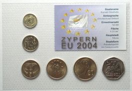 ZYPERN Kursmünzen Set 1998