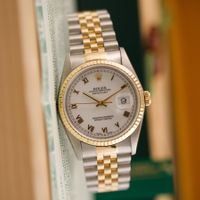 Rolex Datejust 36/ 16233 / 1999 / White Roma Dial / Full Set