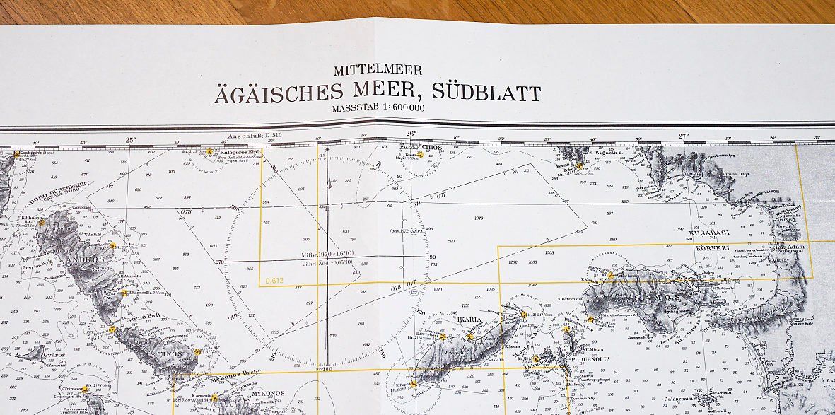 Cartine & Atlanti: Ägäische Meer - Karte Südblatt – Difettoso da Bern venduto da Maccalvin 1
