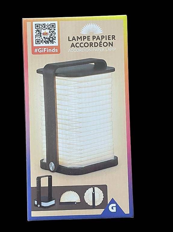 Lampade: Papier Akkordeon Lampe, neu – Nuovo e nell'imballaggio originale da Wiler b.Utzenstorf venduto da Haletopp72 1