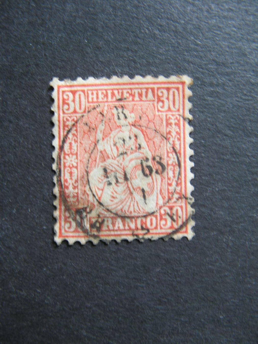 Alle Briefmarken: Sitzende Helvetia 33 gestempelt – Gebraucht aus Frauenfeld von Interessent1