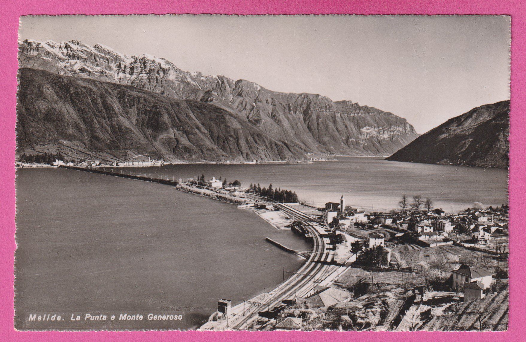 Cartes postales: Melide gel 1946 La Punta e Monte Generoso – D'occasion à Einsiedeln par dillie